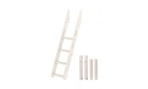kit modifica letto a castello singolo +  140 - Colore Sbiancato