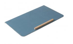 Rivestimento scrivania in pelle - colore Frosty Blue