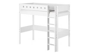 Letto sopra elevato White - Dimesione 210cm - Dettaglio Bianco - Colore Bianco/bianco