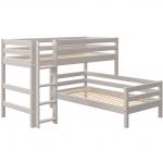 Composizione di letto elevato Classic e letto singolo Classic