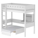 Letto sopra elevato Casa con modulo integrato scrivania “click on"