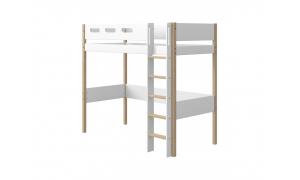 Letto Sopraelevato in legno FLEXA NOR - Dimensioni: l. 208 per materasso 200