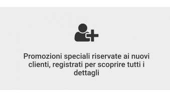 Sconti per nuovi clienti