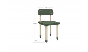 Seggiolina Play con schienale - colore Deep Green