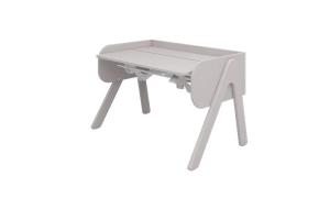 Scrivania ergonomica in legno FLEXA Woody - Dettaglio Grigio