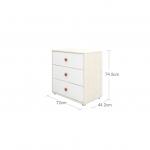 Comò con 3 cassetti