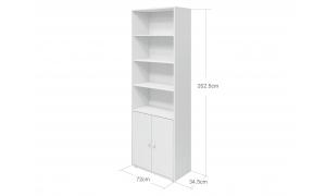 Libreria Maxi 2 ante - Colore Bianco