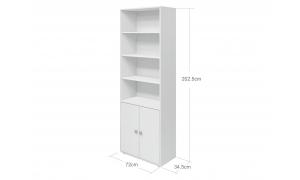 Libreria Maxi 2 ante - colore Natural Green