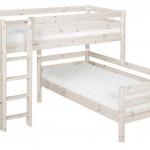 Composizione di letto elevato Classic e letto singolo Classic