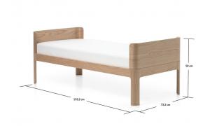 Letto Junior FLEXA NOVA - colore rovere massello