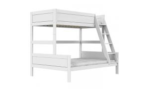 Letto a castello family - Colore Bianco - Materasso misura 120 x 200