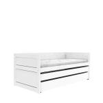 Letto singolo Classic con blocco letto estraibile con 2 cassetti