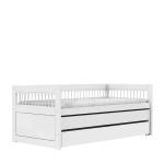 Letto singolo Classic con blocco letto estraibile con 2 cassetti